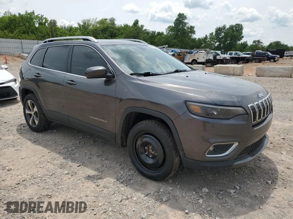 2019 Jeep Cherokee Limited with VIN 1C4PJMDN1KD259536, listed as a Copart auction lot 60029695 with 117,294 mi miles and Salvage title. Bid and sale history available at DreamBid. Image 4.