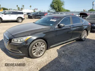 2015 Hyundai Genesis 3.8L z VIN KMHGN4JEXFU060818, wystawiony jako Copart lot #52642045 z przebiegiem 138 591 mil mil oraz Szkody całkowita. Historia ofert i sprzedaży dostępna na DreamBid. Obrazek 1.
