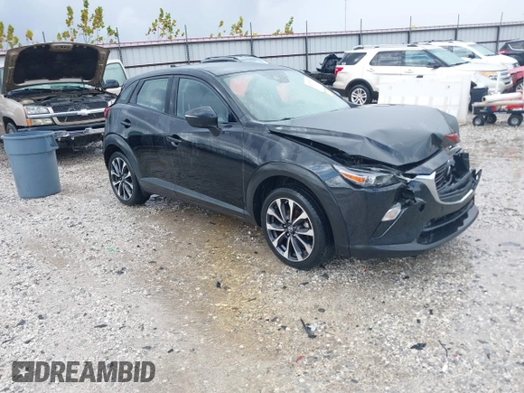 2019 Mazda CX-3 Touring with VIN JM1DKDC76K1406860, listed as a IAAI auction lot 40767122 with 162,636 mi miles. Bid and sale history available at carsss.com. Image 1.