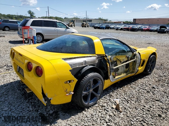 2002 Chevrolet Corvette with VIN 1G1YY22G525135359, listed as a Copart auction lot 68441264 with 179,580 mi miles and Salvage Title. Bid and sale history available at carsss.com. Image 3.