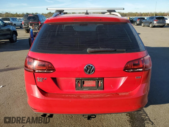 2017 Volkswagen Golf SportWagen SE with VIN 3VWC17AU1HM506589, listed as a Copart auction lot 85667904 with 100,970 mi miles and Salvage Title. Bid and sale history available at carsss.com. Image 6.
