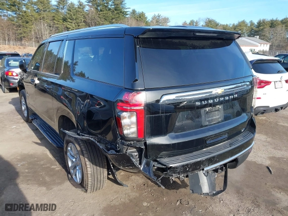 2024 Chevrolet Suburban LT with VIN 1GNSKCKD6RR167614, listed as a IAAI auction lot 41747300 with 17,326 mi miles. Bid and sale history available at carsss.com. Image 3.