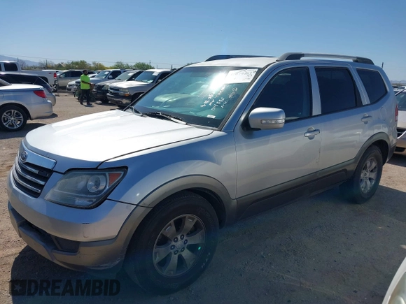 2009 Kia Borrego LX with VIN KNDJJ741695014336, listed as a IAAI auction lot 42079461 with 222,762 mi miles and . Bid and sale history available at DreamBid. Image 2.