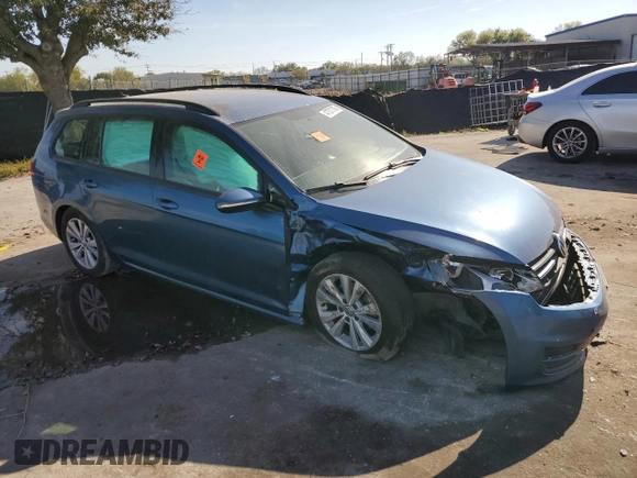 2017 Volkswagen Golf SportWagen S with VIN 3VW017AU2HM531567, listed as a Copart auction lot 47371705 with 107,178 mi miles and Salvage Title. Bid and sale history available at carsss.com. Image 4.