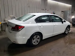 2014 Honda Civic Sedan LX with VIN 19XFB2F57EE085260, listed as a Copart auction lot 48130945 with 94,829 mi miles and Salvage Title. Bid and sale history available at carsss.com. Image 3.