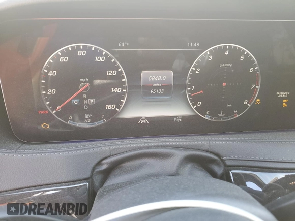 2020 Mercedes-Benz S 560 with VIN WDDUG8DB8LA512195, listed as a Copart auction lot 46340135 with 95,133 mi miles and Salvage Title. Bid and sale history available at DreamBid. Image 9.