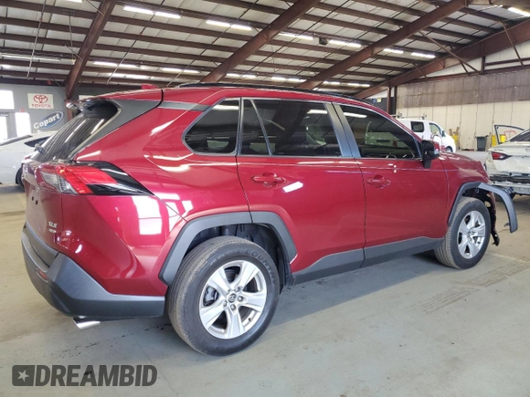 2019 Toyota RAV4 XLE with VIN JTMP1RFV8KD013013, listed as a Copart auction lot 50964245 with 70,656 mi miles and Salvage Title. Bid and sale history available at carsss.com. Image 3.