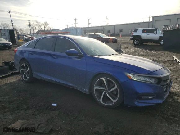 2019 Honda Accord Sedan Sport 1.5T with VIN 1HGCV1F32KA100119, listed as a Copart auction lot 45907395 with 77,765 mi miles and Salvage Title. Bid and sale history available at carsss.com. Image 4.