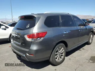 2015 Nissan Pathfinder SV z VIN 5N1AR2MN0FC672297, wystawiony jako Copart lot #57278785 z przebiegiem 85 083 mil mil oraz Szkoda całkowita • Salvage title. Historia ofert i sprzedaży dostępna na DreamBid. Obrazek 3.