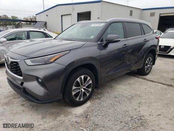 2023 Toyota Highlander L with VIN 5TDKDRAH2PS002135, listed as a Copart auction lot 50751685 with 41,037 mi miles and Salvage Title. Bid and sale history available at carsss.com. Image 1.