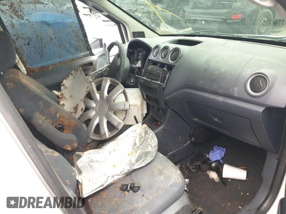 2012 Ford Transit Connect XL с VIN NM0LS7AN9CT116212, выставлен на аукционе Copart как лот 58669595 с пробегом Не указан миль и Списание • Salvage title. История ставок и продаж доступна на DreamBid. Изображение 8.