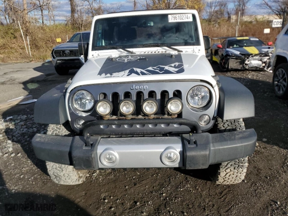2015 Jeep Wrangler Unlimited Sport with VIN 1C4BJWDG4FL614332, listed as a Copart auction lot 79610274 with 25,524 mi miles and Salvage Title. Bid and sale history available at carsss.com. Image 5.