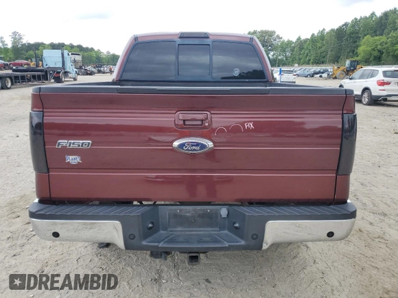 2009 Ford F-150 XL with VIN 1FTPW14V49FA35949, listed as a Copart auction lot 55382805 with 160,445 mi miles and Salvage title. Bid and sale history available at DreamBid. Image 6.
