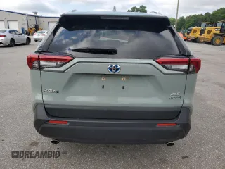 2020 Toyota RAV4 Hybrid XLE with VIN JTMR6RFV5LD003115, listed as a Copart auction lot 60966755 with 53,942 mi miles and Salvage title. Bid and sale history available at DreamBid. Image 6.