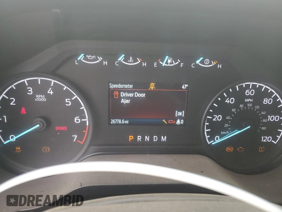 2023 Ford F-150 XL with VIN 1FTEX1EP9PKG19692, listed as a Copart auction lot 55989675 with 26,778 mi miles and Salvage title. Bid and sale history available at DreamBid. Image 9.