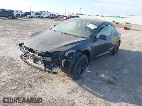 2024 Tesla Model 3 with VIN 5YJ3E1EA2RF731288, listed as a IAAI auction lot 40845607 with 1 mi miles. Bid and sale history available at carsss.com. Image 2.