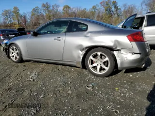 2003 Infiniti G35 Coupe w/Leather with VIN JNKCV54EX3M215351, listed as a Copart auction lot 81500054 with 197,589 mi miles and Salvage Title. Bid and sale history available at carsss.com. Image 2.