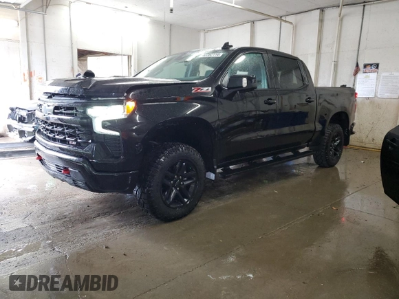 2022 Chevrolet Silverado 1500 LT Trail Boss with VIN 3GCUDFEL9NG599365, listed as a Copart auction lot 82362114 with 13,288 mi miles and Salvage Title. Bid and sale history available at DreamBid. Image 1.
