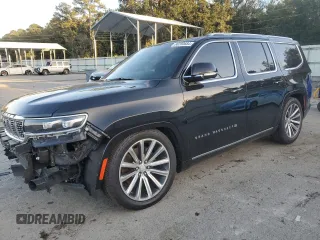 2023 Jeep Grand Wagoneer z VIN 1C4SJVEJ0PS506382, wystawiony jako Copart lot #80200684 z przebiegiem 59 534 mil mil oraz Nie do naprawy • Non repairable. Historia ofert i sprzedaży dostępna na DreamBid. Obrazek 1.