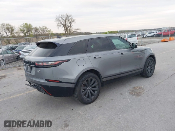2021 Land Rover Range Rover Velar R-Dynamic S with VIN SALYT2EX3MA320305, listed as a IAAI auction lot 42158815 with 30,210 mi miles and . Bid and sale history available at DreamBid. Image 4.