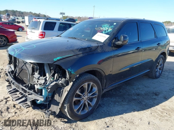 2020 Dodge Durango GT with VIN 1C4RDHDG8LC259081, listed as a IAAI auction lot 41315316 with 151,210 mi miles and . Bid and sale history available at DreamBid. Image 2.