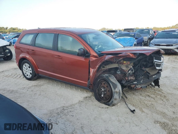 2014 Dodge Journey SE with VIN 3C4PDCAB1ET203414, listed as a Copart auction lot 46216735 with 203,930 mi miles and Salvage Title. Bid and sale history available at carsss.com. Image 4.
