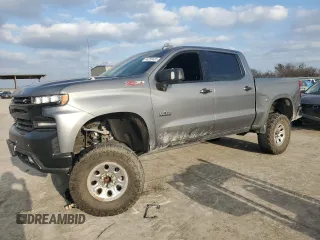 2021 Chevrolet Silverado 1500 LTZ with VIN 3GCUYGED0MG346971, listed as a Copart auction lot 44255635 with 51,534 mi miles and Salvage Title. Bid and sale history available at DreamBid. Image 1.