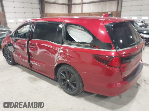 2023 Honda Odyssey Sport z VIN 5FNRL6H75PB054893, wystawiony jako IAAI lot #41984321 z przebiegiem 17 383 mil mil oraz . Historia ofert i sprzedaży dostępna na DreamBid. Obrazek 3.