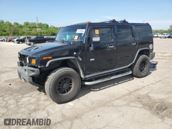 2006 Hummer H2 z VIN 5GRGN23U36H115579, wystawiony jako Copart lot #55753045 z przebiegiem 166 133 mil mil oraz Tytuł czysty. Historia ofert i sprzedaży dostępna na DreamBid. Obrazek 1.