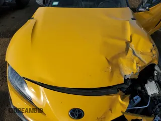 2022 Toyota GR Supra 3.0 with VIN WZ1DB0C08NW050528, listed as a Copart auction lot 89214945 with 33,060 mi miles and Salvage Title. Bid and sale history available at carsss.com. Image 11.