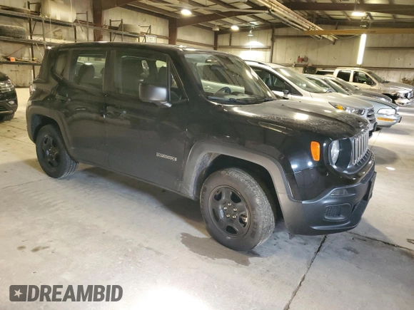 2018 Jeep Renegade Sport с VIN ZACCJBAB2JPH94078, выставлен на аукционе Copart как лот 52787515 с пробегом 21 867 миль миль и Списание • Salvage title. История ставок и продаж доступна на DreamBid. Изображение 4.