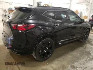 2019 Chevrolet Blazer RS with VIN 3GNKBJRS0KS608665, listed as a Copart auction lot 53233515 with 69,489 mi miles and Salvage title. Bid and sale history available at DreamBid. Image 3.