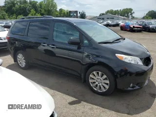 2017 Toyota Sienna XLE with VIN 5TDDZ3DC0HS150633, listed as a Copart auction lot 62642575 with 94,439 mi miles and Salvage title. Bid and sale history available at DreamBid. Image 4.