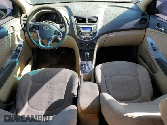 2012 Hyundai Accent GLS with VIN KMHCU4AE7CU159755, listed as a Copart auction lot 49950565 with 167,549 mi miles and Salvage Title. Bid and sale history available at carsss.com. Image 8.