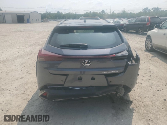 2024 Lexus UX with VIN JTHUCJDH3S2001180, listed as a Copart auction lot 67561984 with 9,968 mi miles and Salvage Title. Bid and sale history available at carsss.com. Image 6.