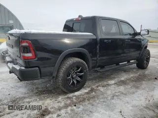 2019 Ram 1500 Rebel z VIN 1C6SRFLT1KN915220, wystawiony jako Copart lot #87608625 z przebiegiem 75 136 mil mil oraz Szkoda całkowita • Salvage title. Historia ofert i sprzedaży dostępna na DreamBid. Obrazek 3.