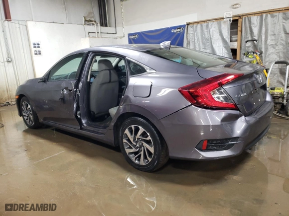 2017 Honda Civic Sedan EX with VIN 19XFC2F7XHE069878, listed as a Copart auction lot 86175544 with 53,982 mi miles and Salvage Title. Bid and sale history available at carsss.com. Image 2.
