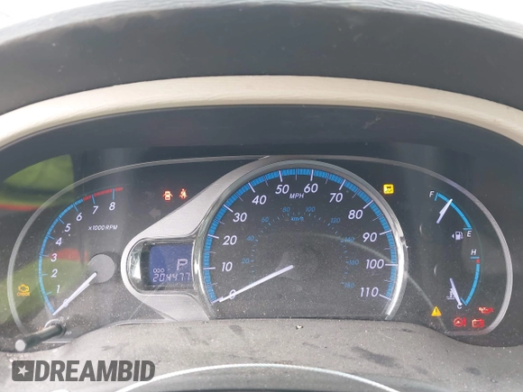 2011 Toyota Sienna XLE AAS with VIN 5TDYK3DC9BS071636, listed as a IAAI auction lot 41972332 with 204,477 mi miles and . Bid and sale history available at DreamBid. Image 7.