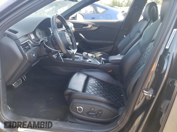 2018 Audi S4 Premium Plus with VIN WAUB4AF44JA019933, listed as a Copart auction lot 65963144 with 45,694 mi miles and Salvage Title. Bid and sale history available at carsss.com. Image 7.