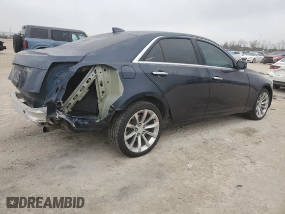 2018 Cadillac CTS Sedan Luxury AWD with VIN 1G6AX5SX7J0170318, listed as a Copart auction lot 44759825 with 76,570 mi miles and Salvage Title. Bid and sale history available at carsss.com. Image 3.