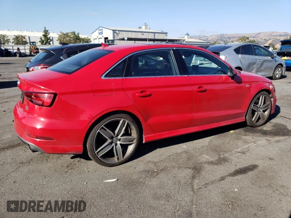 2017 Audi A3 Sedan Premium Plus with VIN WAUJ8GFF2H1023042, listed as a Copart auction lot 73591613 with 52,110 mi miles. Bid and sale history available at carsss.com. Image 3.