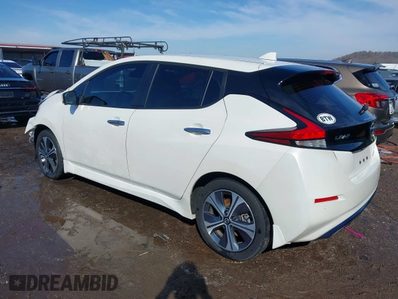 2022 Nissan LEAF SV Plus with VIN 1N4BZ1CV9NC557996, listed as a IAAI auction lot 41580168 with 32,833 mi miles and . Bid and sale history available at DreamBid. Image 3.