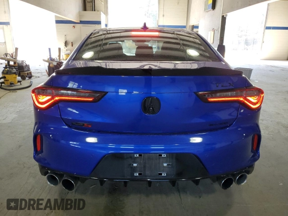 2023 Acura TLX Type S w/Performance Tire with VIN 19UUB7F96PA003730, listed as a Copart auction lot 47397305 with 13,805 mi miles and Salvage Title. Bid and sale history available at carsss.com. Image 6.
