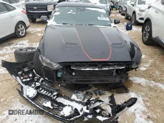 2021 Ford Mustang Mach 1 with VIN 1FA6P8R0XM5555625, listed as a Copart auction lot 38425784 with 0 mi miles and Salvage Title. Bid and sale history available at carsss.com. Image 5.