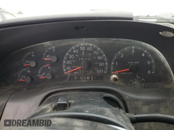 1998 Ford F-150 with VIN 2FTZX0729WCA50004, listed as a Copart auction lot 50028895 with 291,952 mi miles and Salvage title. Bid and sale history available at DreamBid. Image 9.