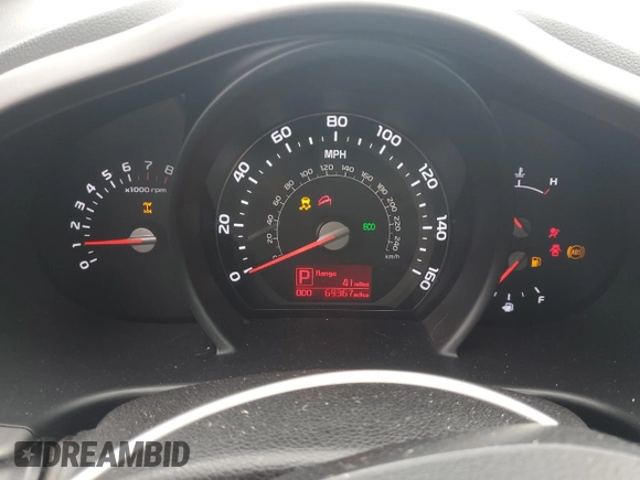 2014 Kia Sportage EX with VIN KNDPCCAC9E7570710, listed as a Copart auction lot 55024805 with 69,367 mi miles and Salvage title. Bid and sale history available at DreamBid. Image 9.