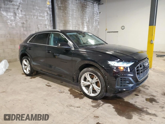 2023 Audi Q8 Premium with VIN WA1AVBF17PD020440, listed as a Copart auction lot 87322714 with 9,963 mi miles and Salvage title. Bid and sale history available at DreamBid. Image 4.