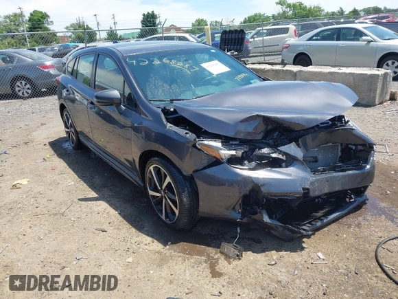 2023 Subaru Impreza Special Sports с VIN 4S3GTAM60P3719834, выставлен на аукционе IAAI как лот 42268287 с пробегом 15 688 миль миль и . История ставок и продаж доступна на DreamBid. Изображение 1.