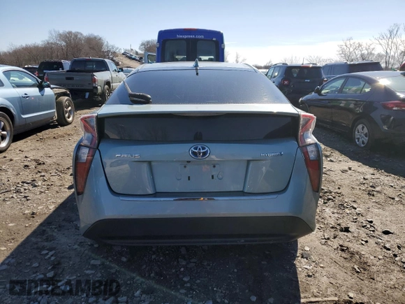 2016 Toyota Prius Two with VIN JTDKBRFU5G3508474, listed as a Copart auction lot 48248075 with 179,433 mi miles and Salvage Title. Bid and sale history available at DreamBid. Image 6.