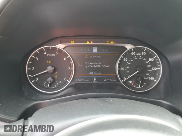 2019 Nissan Altima 2.5 SL with VIN 1N4BL4EV7KC195307, listed as a Copart auction lot 48248775 with 120,632 mi miles and Salvage Title. Bid and sale history available at carsss.com. Image 9.